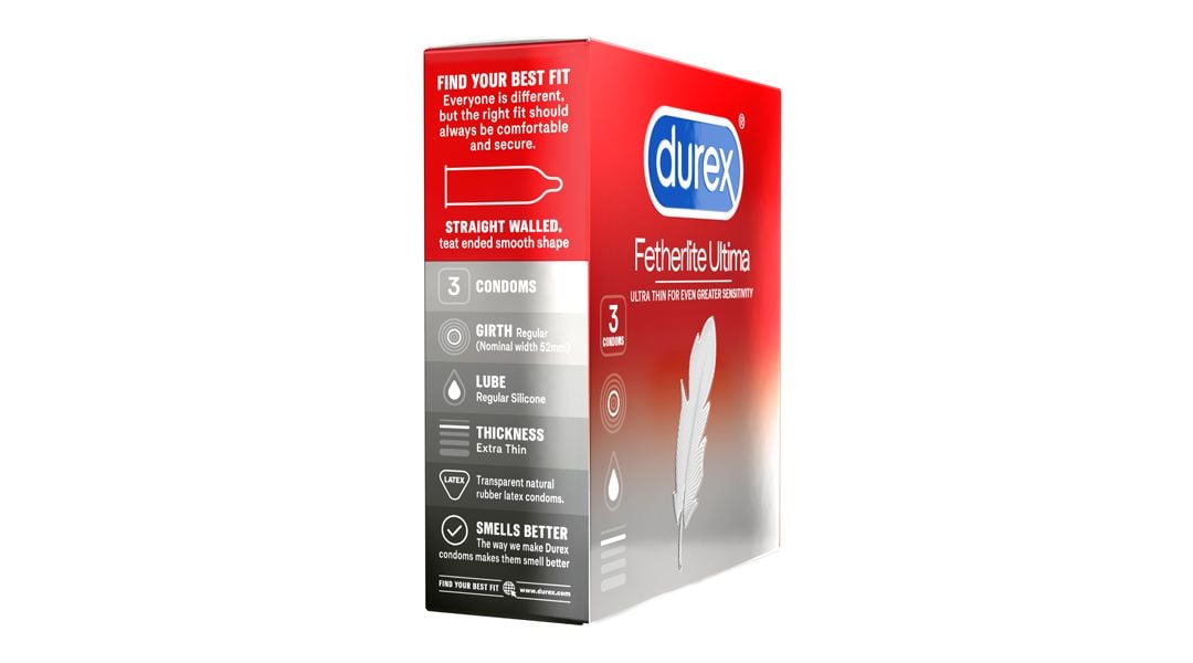  Bao cao su Durex Fetherlite Ultima siêu mỏng, mang lại cảm giác chân thật (3 cái) 