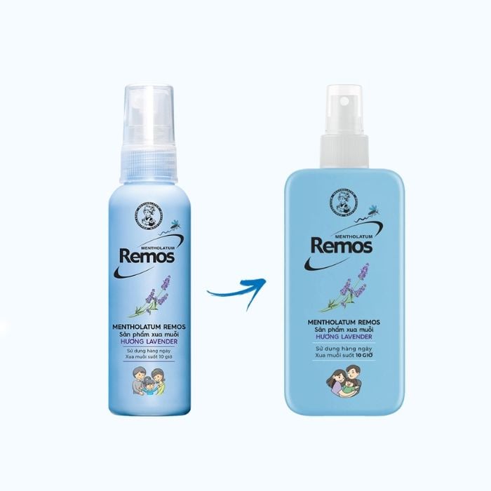  Xịt chống muỗi Remos hương Lavender xua muỗi suốt 10 giờ (150ml) 