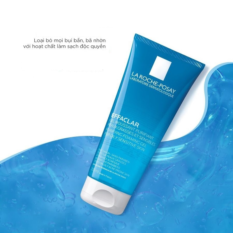  Gel rửa mặt tạo bọt La Roche-Posay Effaclar Purifying Foaming Gel For Oily Sensitive Skin cho da dầu nhạy cảm (200ml) 