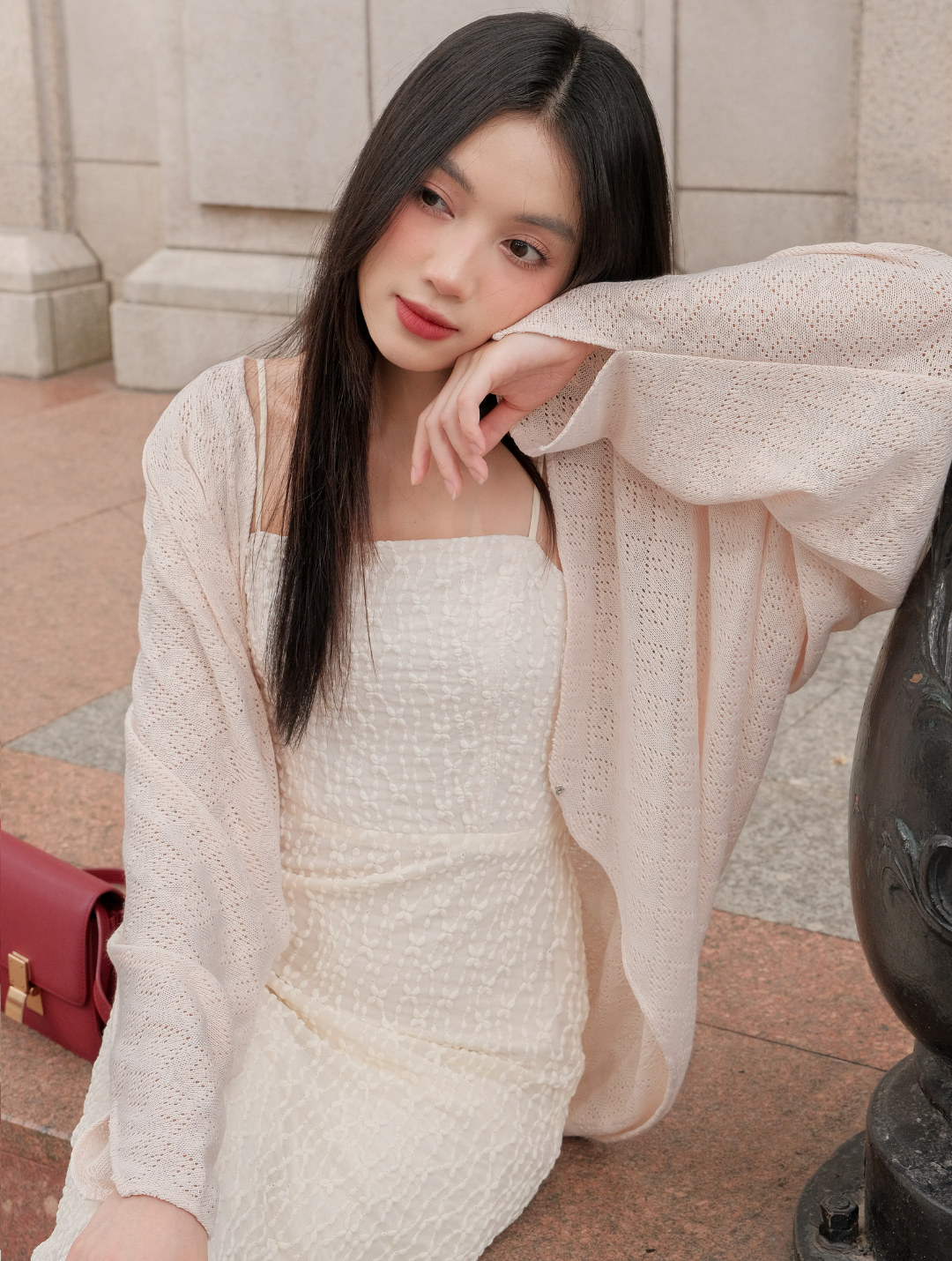  BEIGE LOTUS CARDIGAN 
