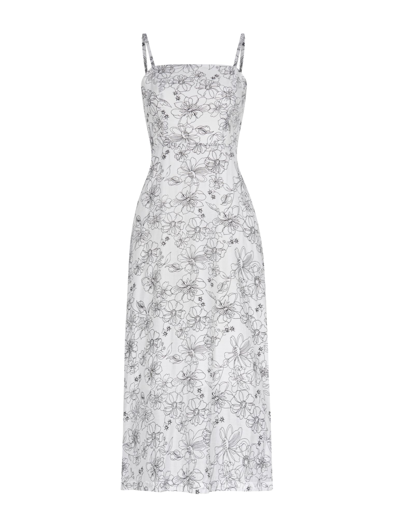  PAINTED MIDI DRESS 