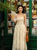  SPRING SMOCK DRESS (3 IN 1) - VÀNG BƠ 