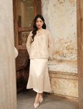  SILKY MIDI SKIRT - BEIGE 