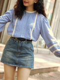  BUTTONS JEANS SKIRT 