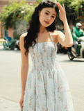  SPRING SMOCK DRESS (3 IN 1)- XANH DƯƠNG 