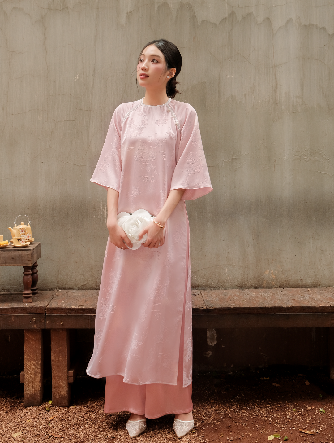  ÁO DÀI GẤM THUỶ 
