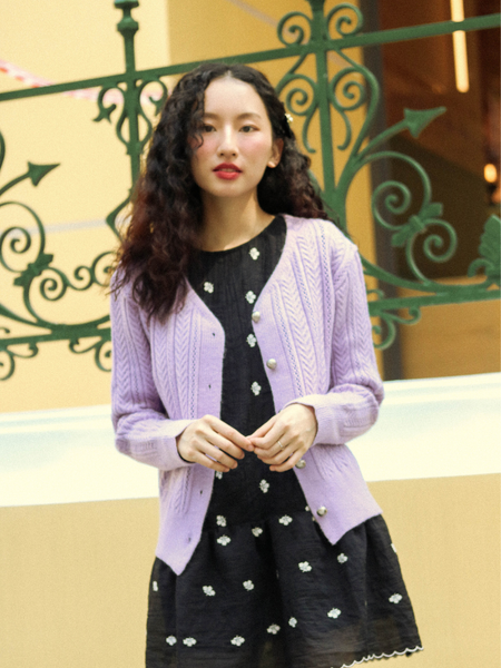  LILAC CARDIGAN 