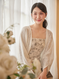  WHITE LOTUS CARDIGAN 