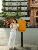  SPRING SMOCK DRESS (3 IN 1)- XANH DƯƠNG 