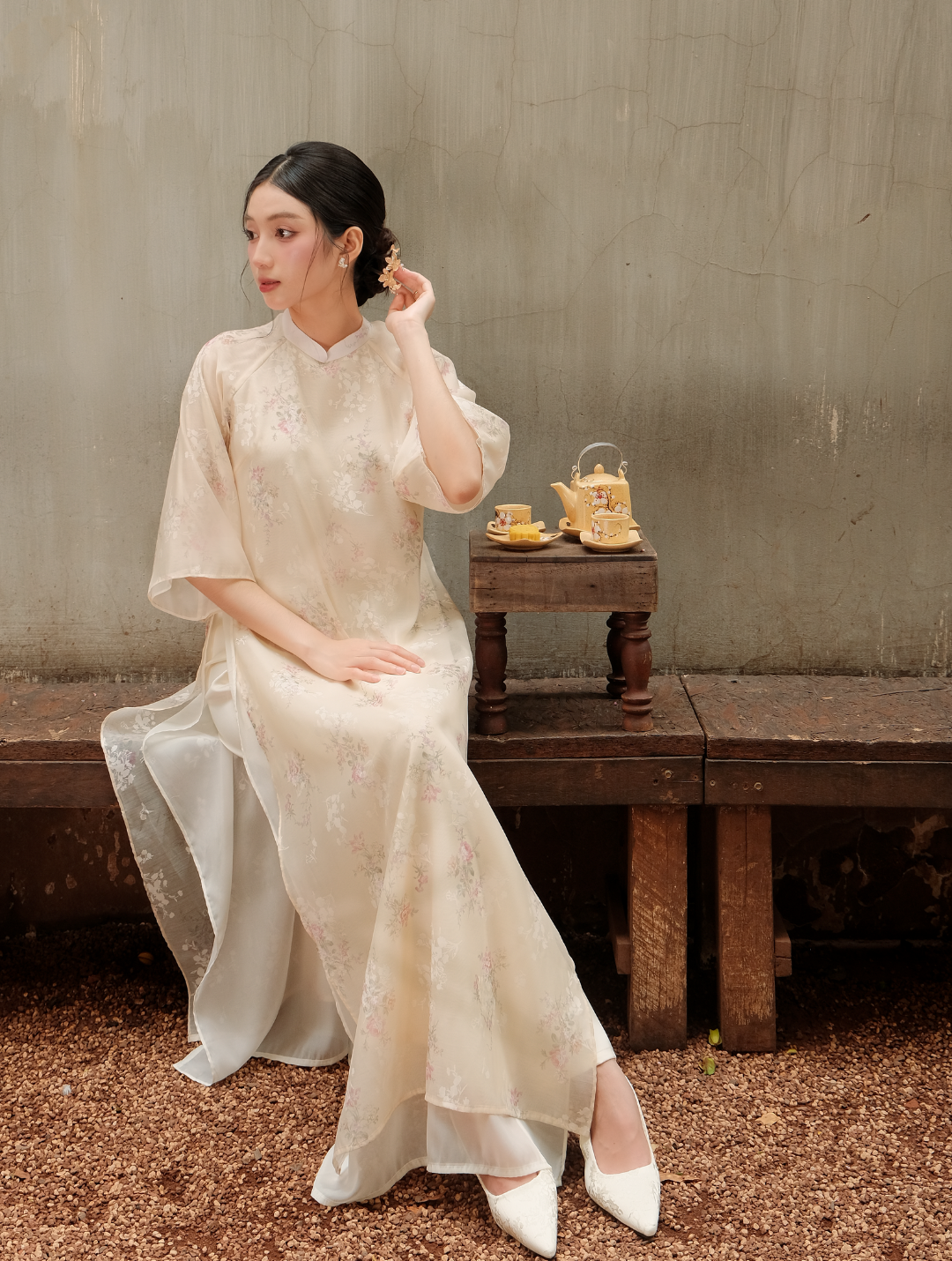  ÁO DÀI TƠ MỘC 