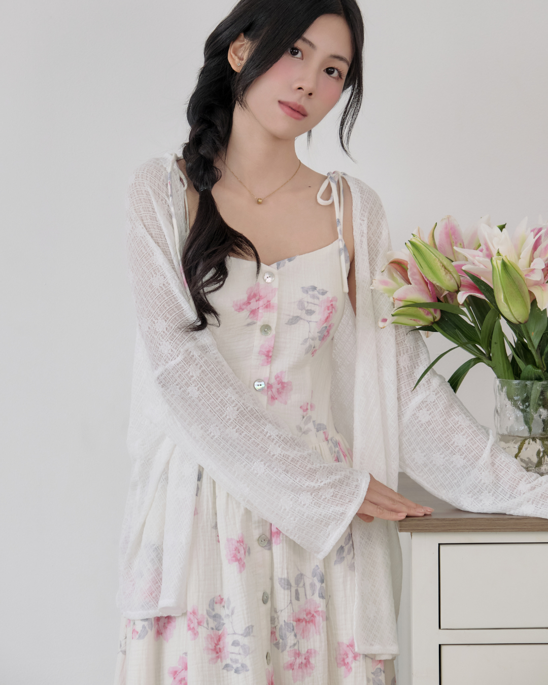  SLIM CARDIGAN - WHITE 