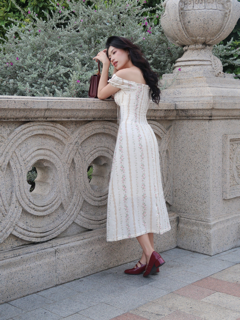  ROMANTIC MIDI DRESS 