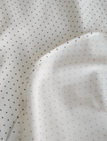  WHITE DOT MIDI DRESS 