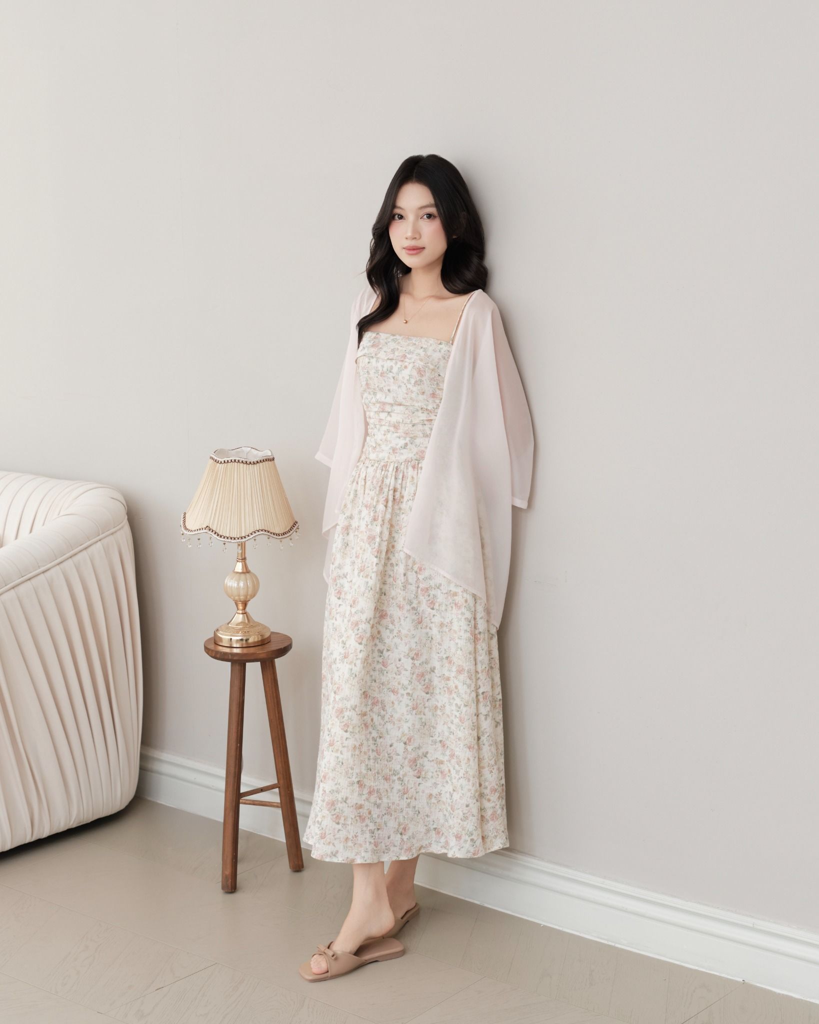  PETAL CARDIGAN - BLUSH PINK 