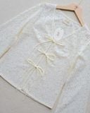  LACE CARDIGANS WITH BOW-TIE 