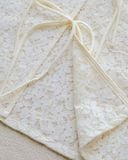  LACE CARDIGANS WITH BOW-TIE 