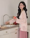  SLIM CARDIGAN - MILKY STRAWBERRY 