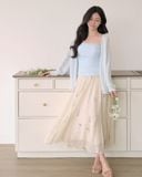  SLIM CARDIGAN - BABY BLUE 