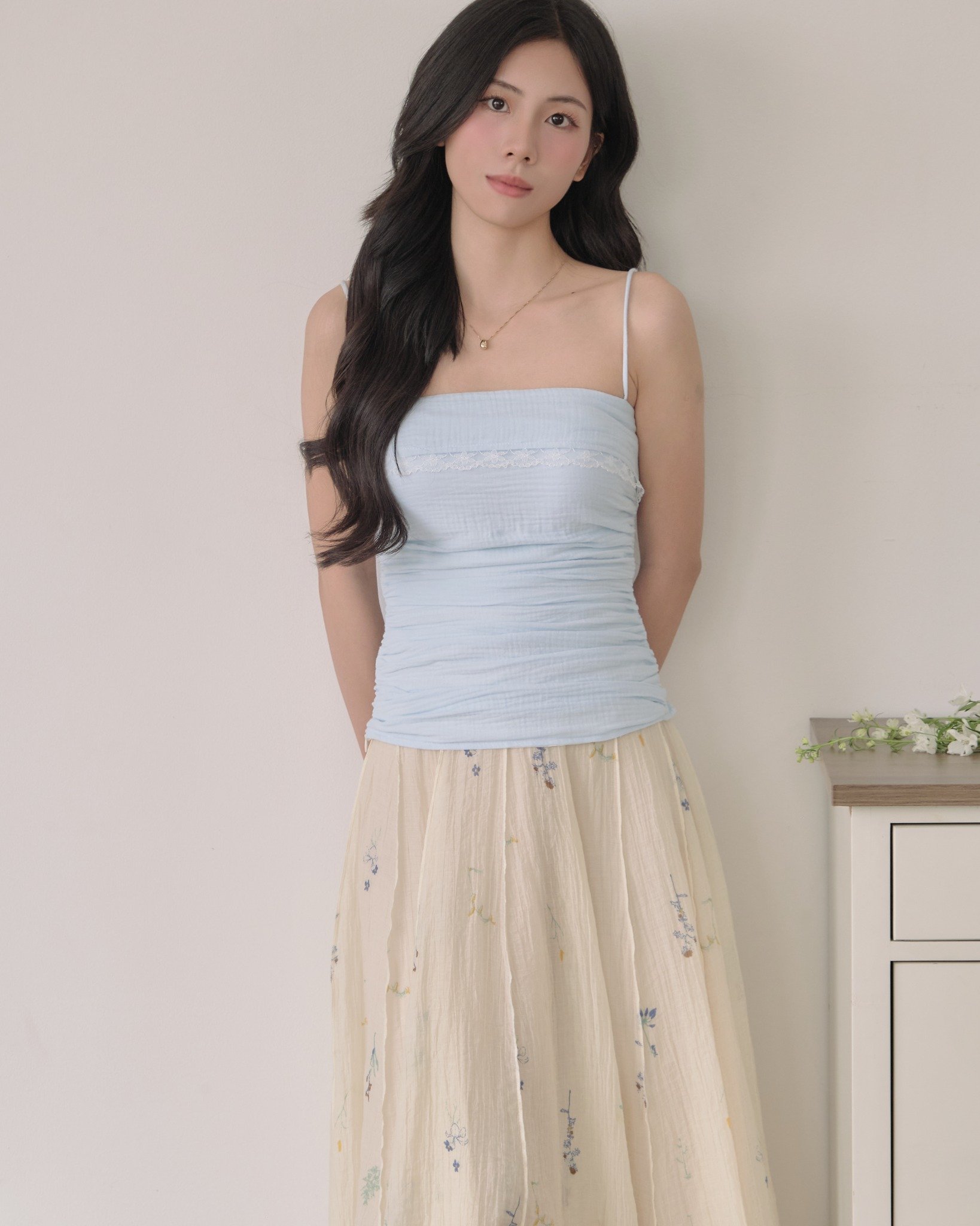  MARSHMALLOW TOP - BABY BLUE 