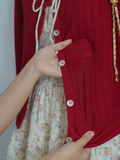  MORRI CARDIGAN - RED 