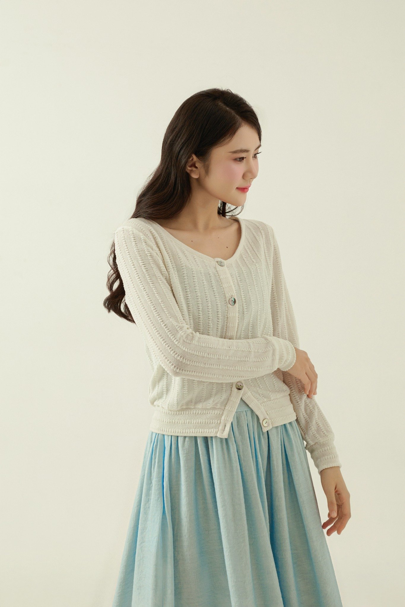  MORRI CARDIGAN - WHITE 
