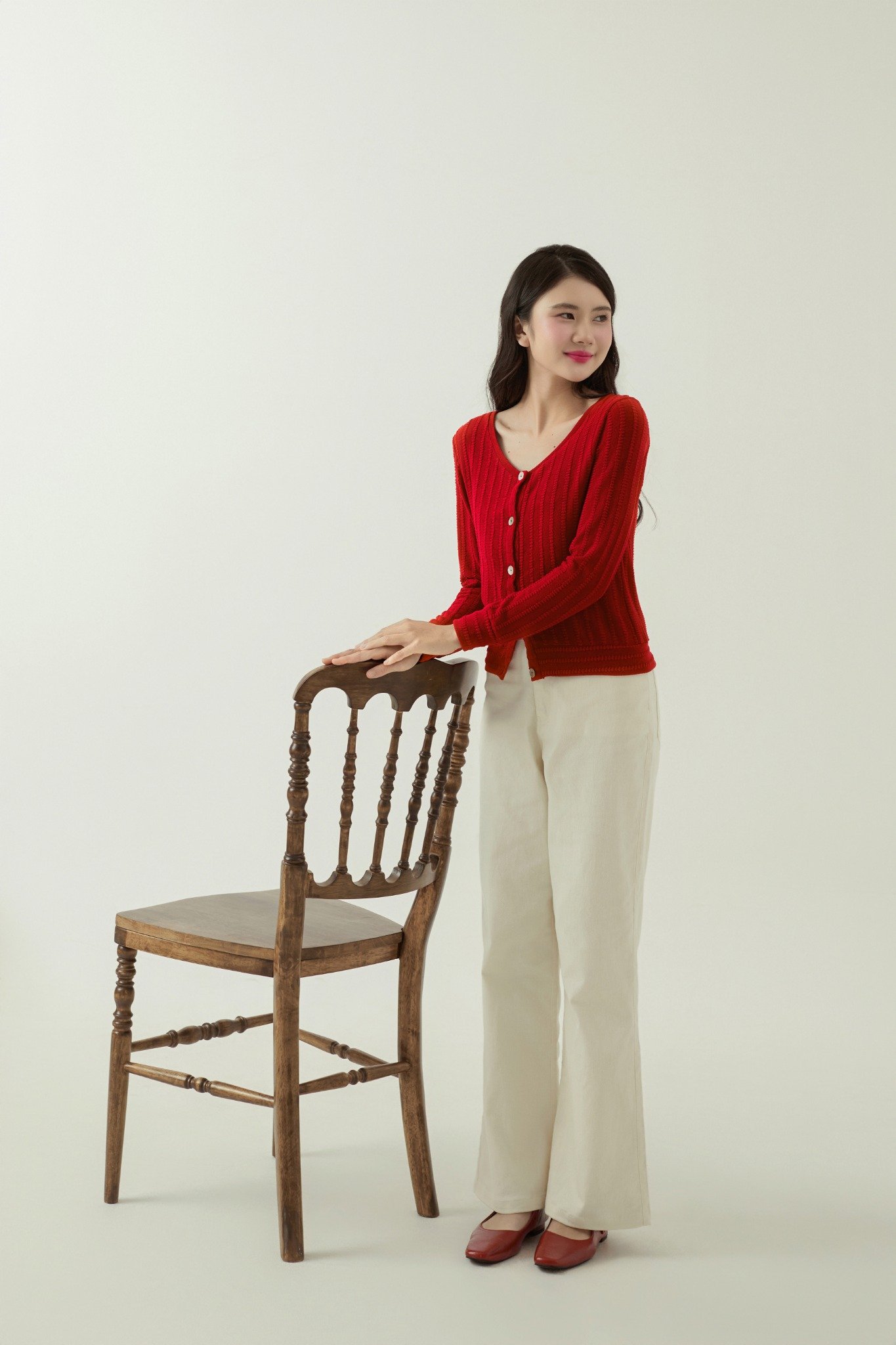  MORRI CARDIGAN - RED 