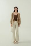  SHEER CARDIGAN - MILKY COFFEE 