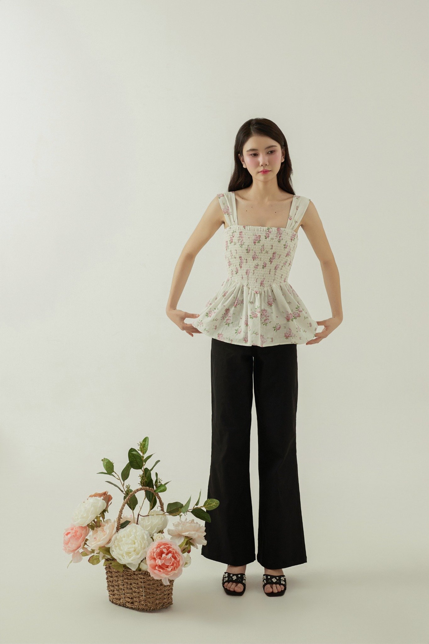  ASHLEY SMOCK TOP 