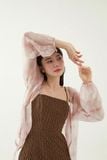  SHEER CARDIGAN - PINK 