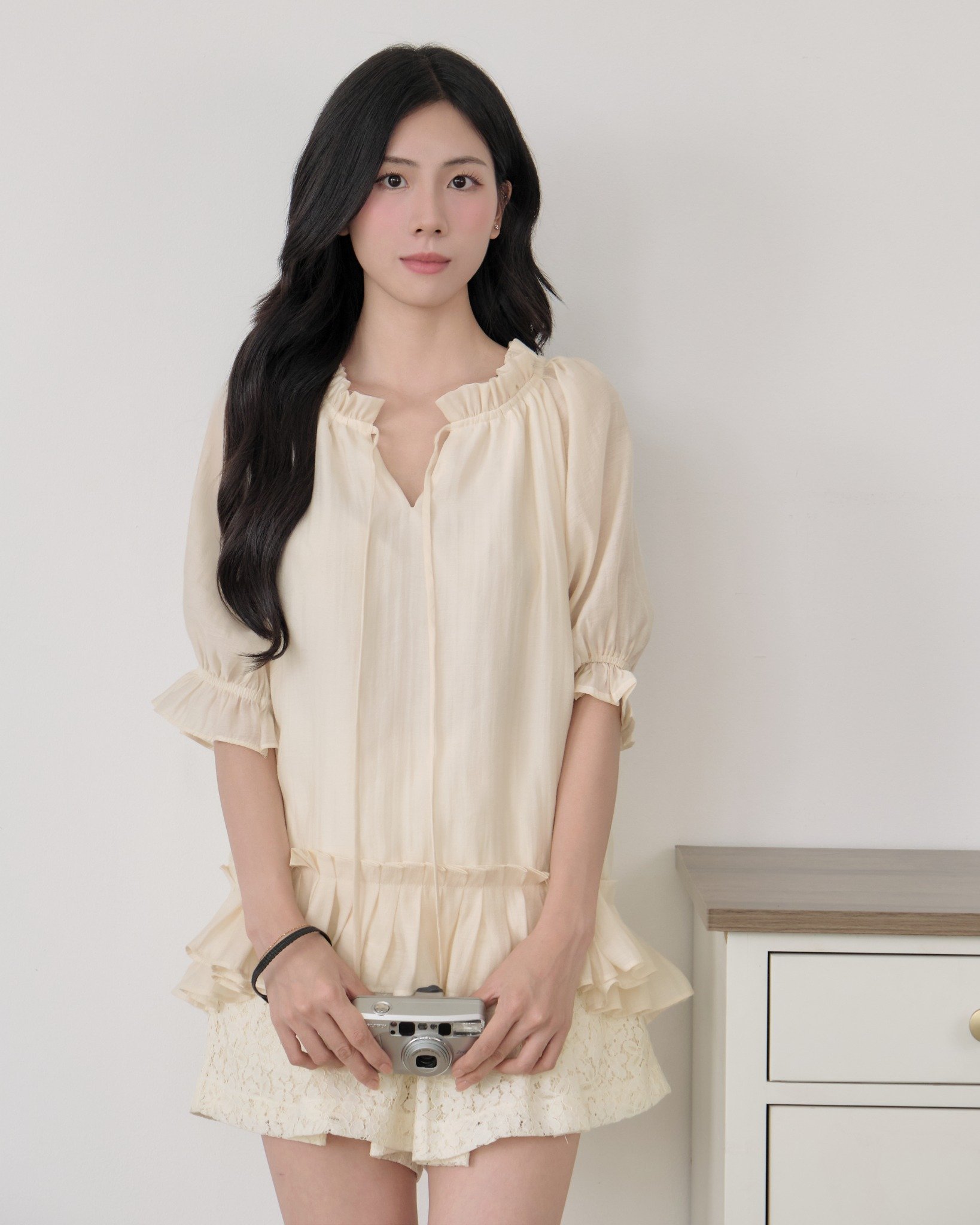  LUCIA BLOUSE - CREAMY 
