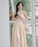  BEIGE ORCHID DRESS 