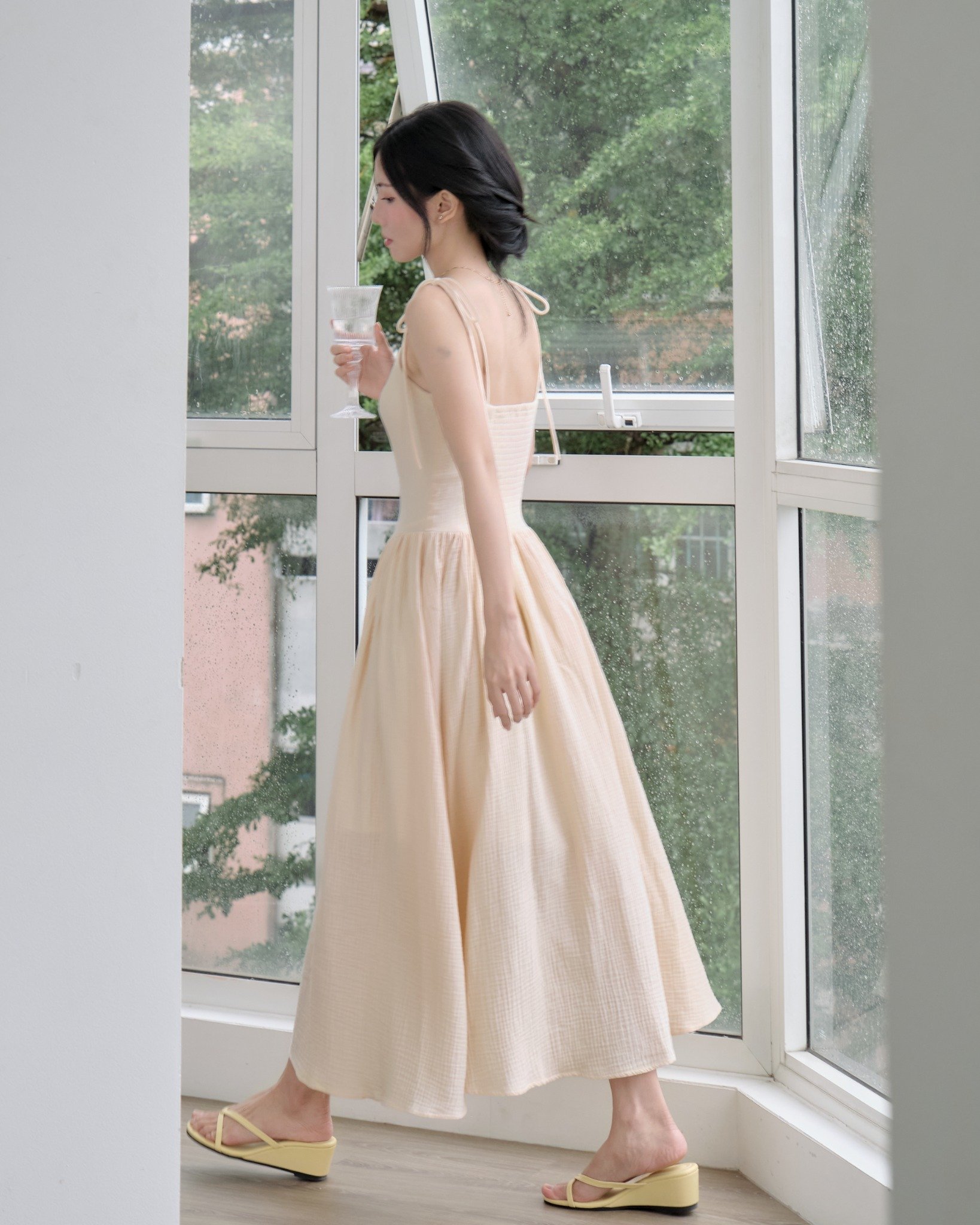  BEIGE ORCHID DRESS 