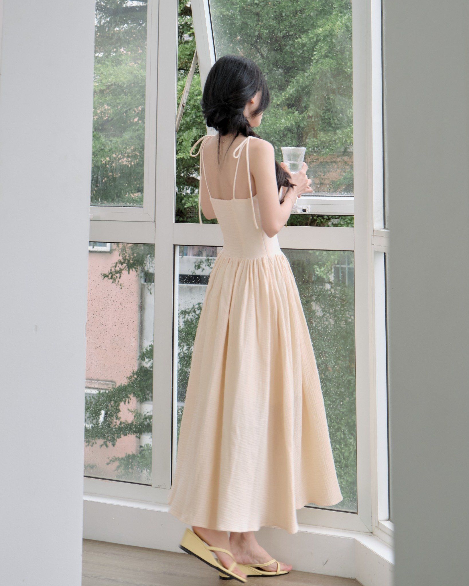  BEIGE ORCHID DRESS 