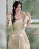  BEIGE ORCHID DRESS 