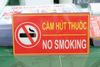  Bảng cảnh báo Cẩm lửa + Cấm hút thuốc - chất liệu mica, có kèm keo dính chịu lực 