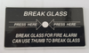  Tấm kính của nút ấn khẩn cấp vuông báo cháy 