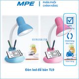  Đèn Bàn led chống cận TL9 TL9-BL TL9-PK màu xanh dương màu hồng MPE 