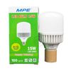  Bóng led trụ , Bóng đèn LED BULB trụ 15W MPE LBA-15T - thân nhôm , ánh sáng trắng 