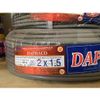  Dây điện Daphaco Xám 2 lớp vỏ 2x1.5 ( bán theo mét) 