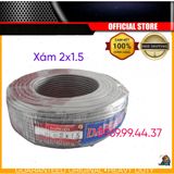  Dây điện Daphaco Xám 2 lớp vỏ 2x1.5 ( bán theo mét) 