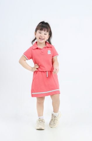 Set Bộ Váy Thể Thao Bé Gái Viền Màu Yankees