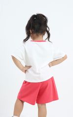 Bộ Thun Cotton Viền Màu Hình In Kuromi Kolila Bé Gái