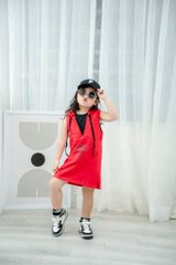 Set Váy Thể Thao Bé Gái Cá Tính Kèm Áo Sát Nách Campus