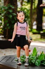 Set Váy Thun Xếp Ly Kèm Áo Sport Club