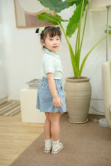 Áo Thun Polo Bé Gái Trái Dâu Bé Gái