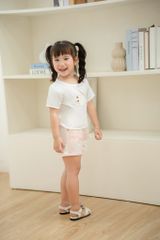 Bộ Thun Đùi In Mèo Điệu Bé Gái