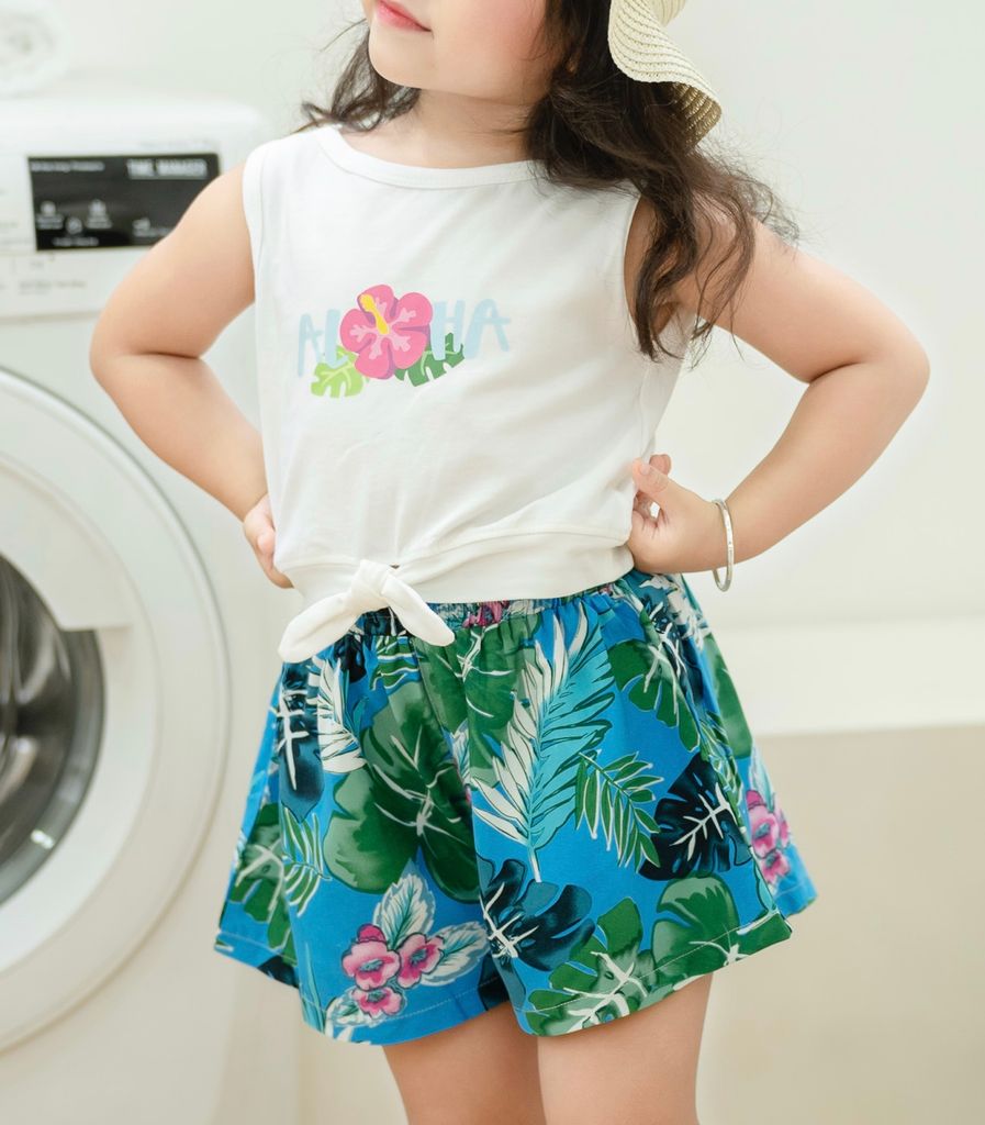 Quần Đùi Kate Hoạt Tiết Biển Bé Gái