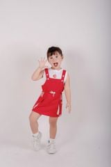 Set Yếm Váy Bé Gái Kèm Áo Thun Sát Nách Soda