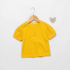 Áo Thun Gân Croptop GRIZZY Bé Gái