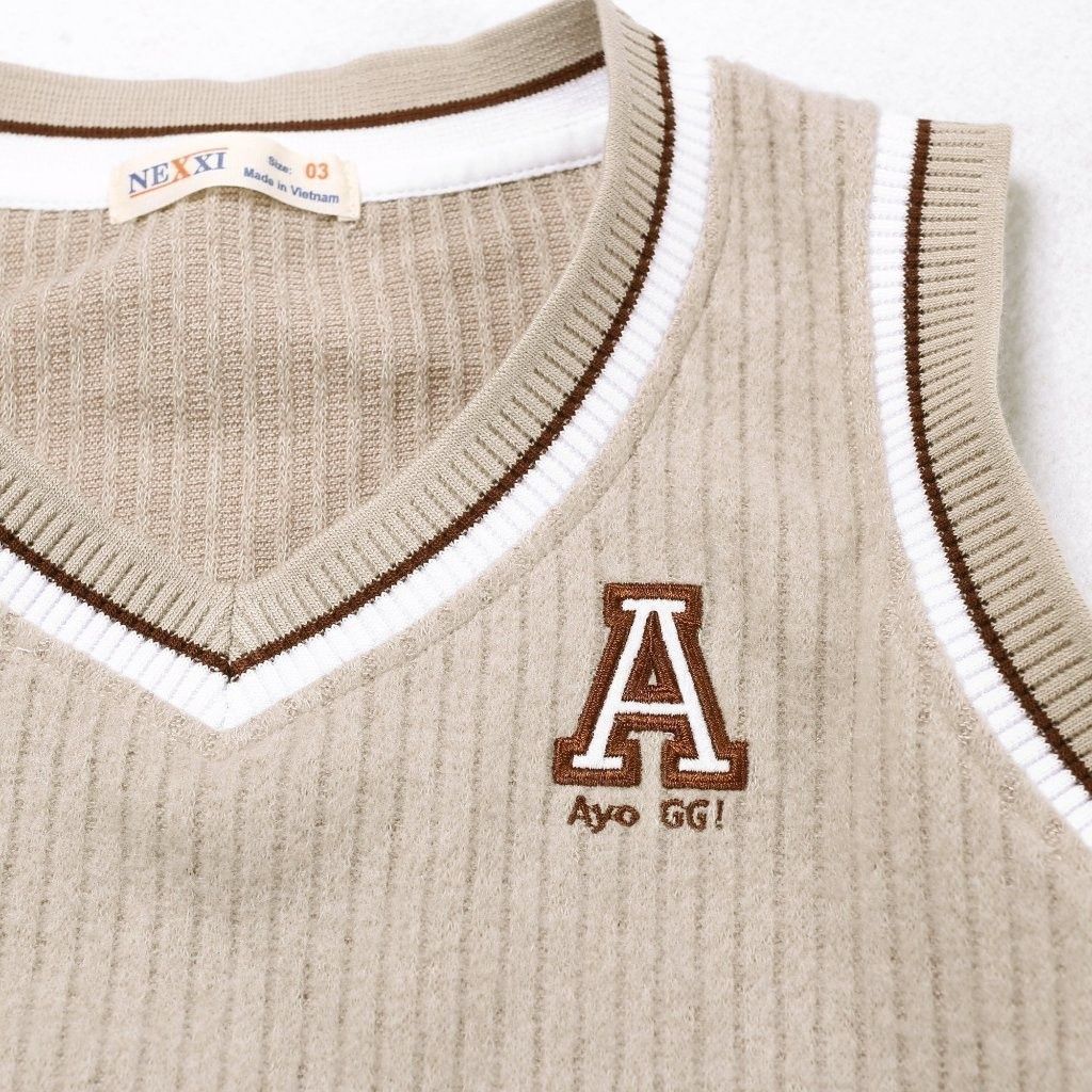 Áo Len Ghile Thêu Chữ A Bé Trai